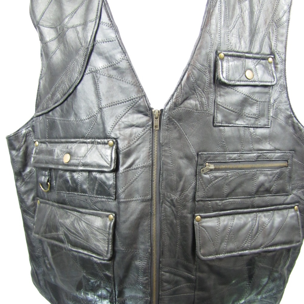 Italian Stone Leather Shooting Vest Shell Holder E